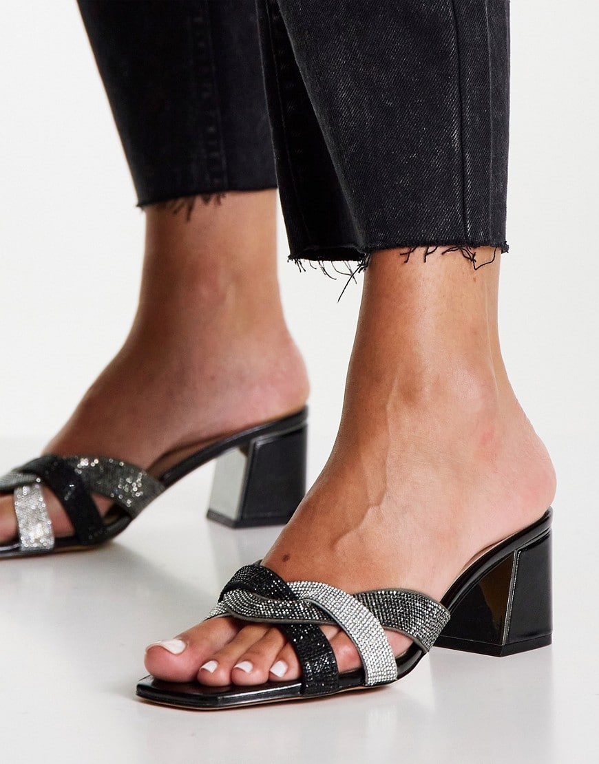 ALDO Qeibeth - Sølvfarvede sandaler med hæl - Sandaler